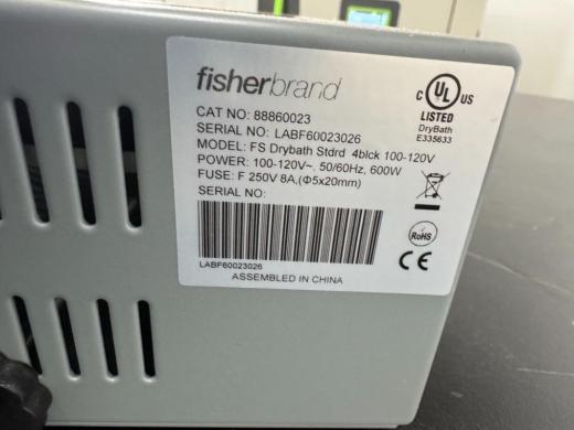 Fisherbrand Isotemp FS Drybath Standard 4-block Digital Dry Bath Incubator-cover