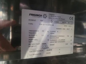FRIGINOX TG1 Low Refrigerated Cabinet, 225 Liters, 9 of 10