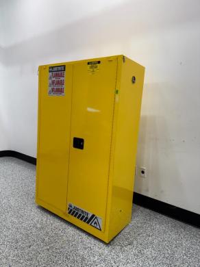 Justrite Sure-Grip EX 45 Gallon Flammable Liquid Storage Cabinet, OSHA and NFPA Compliant-cover