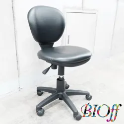 9257 Used Laboratory Chair with Backrest and Casters, Black, 2 of 6