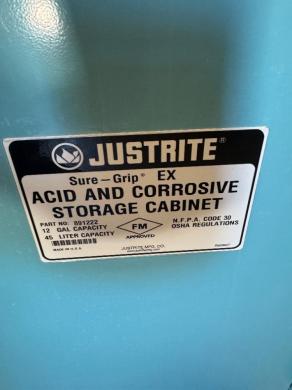 Justrite Sure-Grip EX 12 Gallon Acid & Corrosive Storage Cabinet-cover