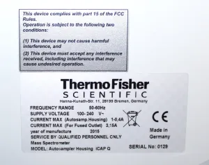 Thermo Scientific iCAP Q Housing Unit for ISC-65 Autosampler, 7 of 11