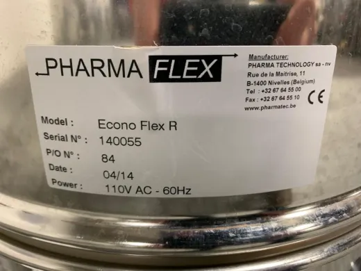 Pharma Technology Pharmaflex Econo Flex R Vertical Tablet Deduster with Integrated Metal Detector