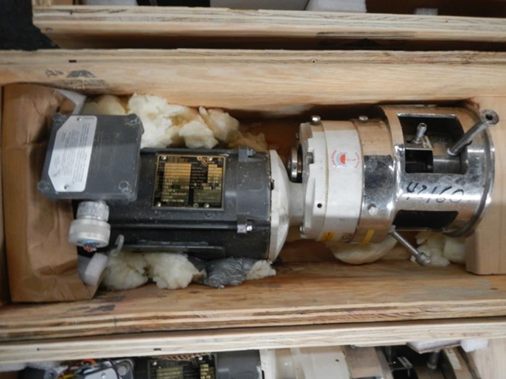Boston Gear 1 HP XP Stainless Steel Shaft Agitator Drive with Two-Tier Pitched Turbine Blade