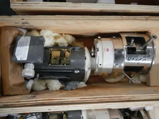 Boston Gear 1 HP XP Stainless Steel Shaft Agitator Drive with Two-Tier Pitched Turbine Blade