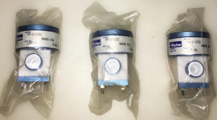 Parker Partek PV-2-1232 Miniature High Purity 2-Way Pneumatic ¼” Diaphragm Valve