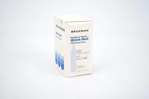 Beckman Coulter 344619 6 mL Quick-Seal Bell-Top Polypropylene Ultracentrifuge Tubes, 13 × 64 mm, Pack of 50-cover