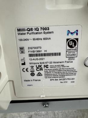 Millipore Milli-Q IQ 7003 Ultrapure Water Purification System with Touchscreen Dispenser-cover