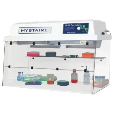 48" PCRPREP PCR Workstation with Class 100 Vertical Laminar Flow and Timed UV Decontamination