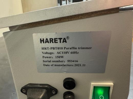 Hareta HRT-PBT010 Benchtop Paraffin Trimmer with Digital Temperature Control-cover