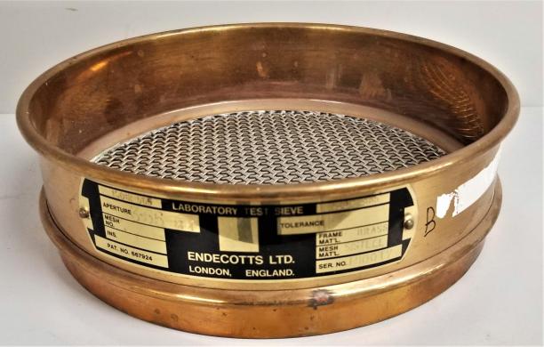 Endecotts 8" Diameter 3.55mm Brass Frame Stainless Steel Mesh Test Sieve-cover