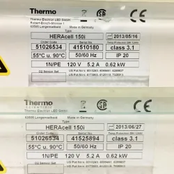 Thermo Scientific HeraCell 150i CO2 Incubator with Antimicrobial Copper Chamber, Double Stack Configuration, 16 of 18