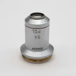 Leica N Plan 5x Polarizing Microscope Objective Model 556039, 2 of 2