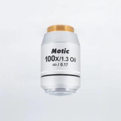 MOTIC CCIS Plan Fluorite Infinity-Corrected 100X/1.30 Oil-Immersion Microscope Objective-cover