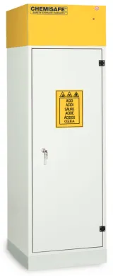 CS60 PVC CHEMISAFE Chemical Safety Cabinet with PVC Construction and Modular Compartments