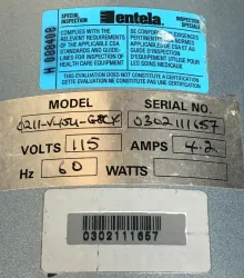 Gast 0211-V454-G817 Oil-less Vacuum Pump, 1.3 cfm, 8 of 8