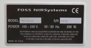 FOSS 6500-II Near-Infrared Spectrometer with INTACT Tablet Analyzer NR-165, 8 of 9