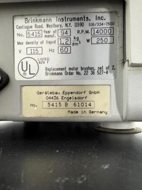 Eppendorf 5415C Centrifuge-cover