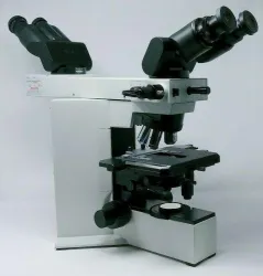 Olympus BX40 Dual Head Compound Microscope with Front to Back Bridge and 2x Objective, 2 of 7