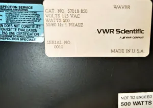VWR 57018-850 W-150 Orbital Wave Shaker, 5 of 9