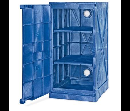 Uline H-5661 12-Gallon and H-5659 4-Gallon Polyethylene Corrosive Storage Cabinets-cover