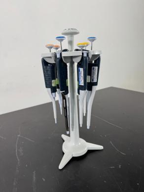 Gilson Pipetman Single Channel Manual Pipettes with Plastic Stand – Set of 6-cover
