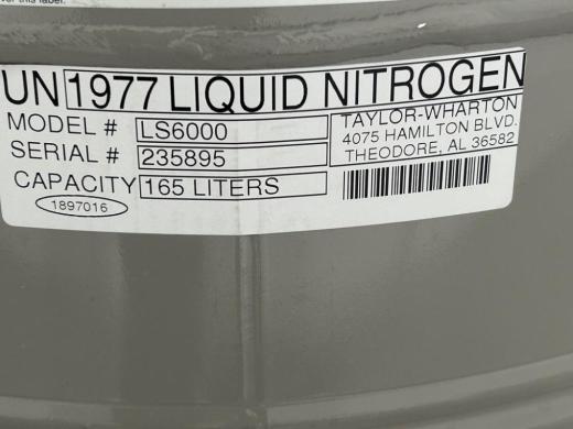 Taylor-Wharton LS 6000 Liquid Nitrogen Storage Dewar for Cryogenic Sample Preservation-cover