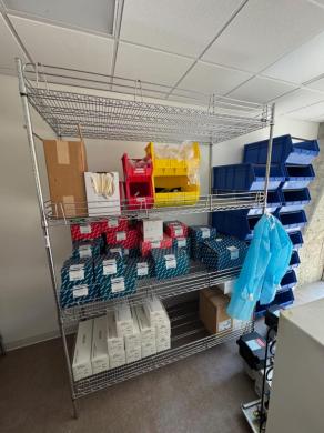 Uline Heavy-Duty Wire Shelving Unit for Laboratory and Cleanroom Storage-cover