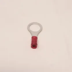 TE Connectivity 31897 PIDG Red Insulated Ring Crimp Terminal 22-16 AWG Screw Mount, 7 of 8