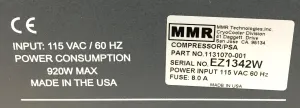 MMR Tech Whisper Air Compressor for Laboratory Gas Systems, 6 of 6