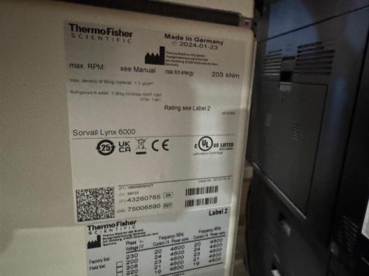 Thermo Sorvall Lynx 6000 Floor Centrifuge-cover