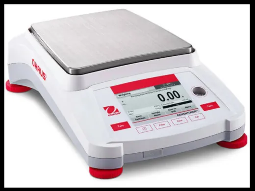 Ohaus Adventurer AX8201 Series Precision Balance with 8200g Capacity and 0.1g Readability