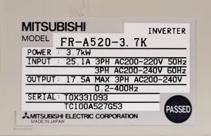 Mitsubishi Freqrol A500 Inverter, 18 of 25