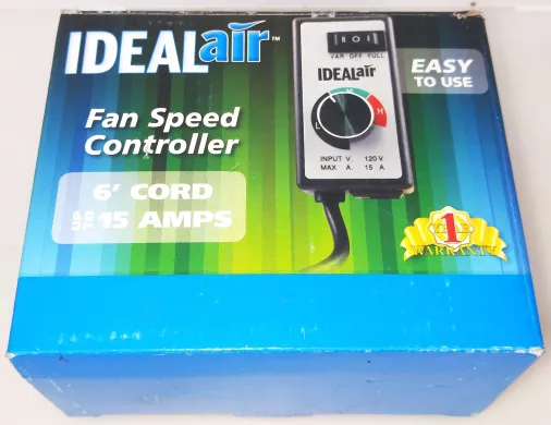Ideal-Air Fan Speed Controller for AC/DC Brush-Type Motors up to 15 Amps