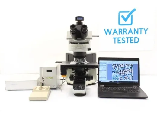Olympus BX53 Fluorescence Motorized Upright Microscope with Motorized XY Stage and New Fluorescence Filters