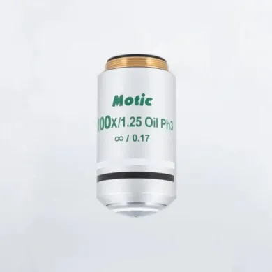 MOTIC CCIS Plan Achromatic Phase Contrast Microscope Objective UC Ph 100X/1.25 Oil Immersion Ph3