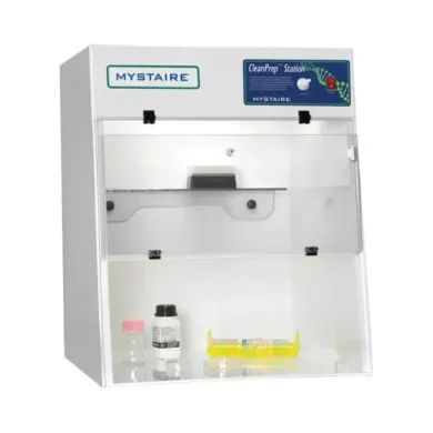 24" CleanPrep PCR Workstation with Circulation-Free Enclosure and Timed UV Light (110V)
