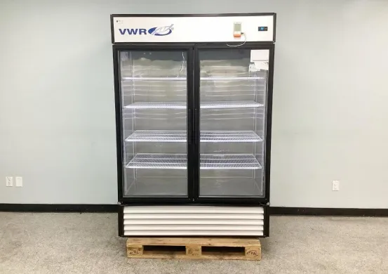 Dual Glass Door Laboratory Refrigerator 49 Cu ft with Adjustable Shelving and R290 Refrigerant