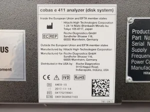 Roche Cobas e 411 Automated Immunoassay Analyzer with Disk System and Stand, 6 of 56