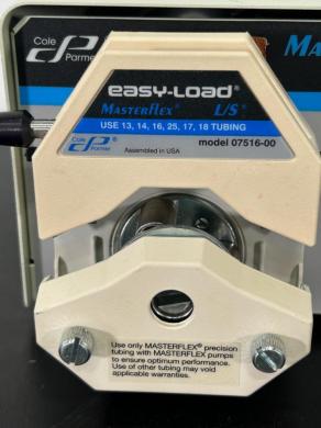 Cole-Parmer Masterflex L/S Economy Drive Peristaltic Pump Model 07554-80 with easy-Load Pump Head-cover