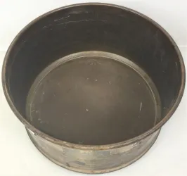 Endecotts #200 Brass-Bronze 8" Extra-Depth Test Sieve with 75μm Aperture, 2 of 3