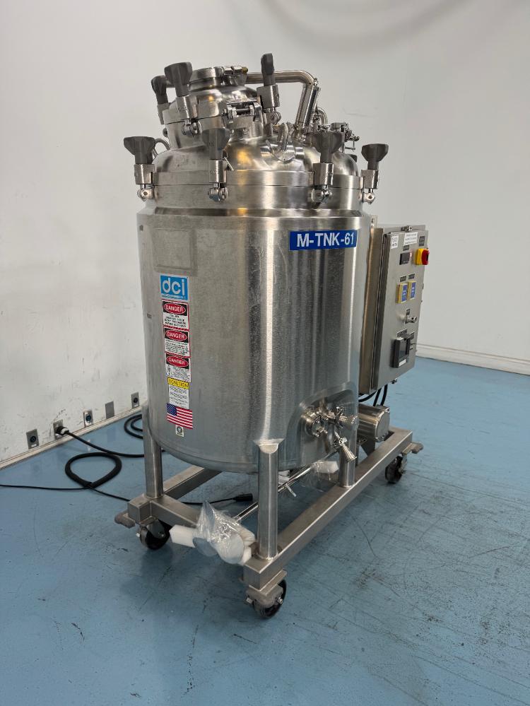 DCI Stainless Steel 400 Liter Reactor Vessel for Bioprocessing and Chemical Reactions
