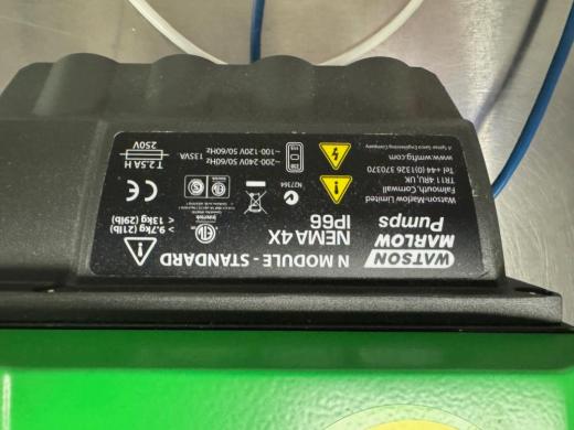 Watson Marlow 530SN/REL Digital Peristaltic Pump with NEMA 4X Pump Head-cover