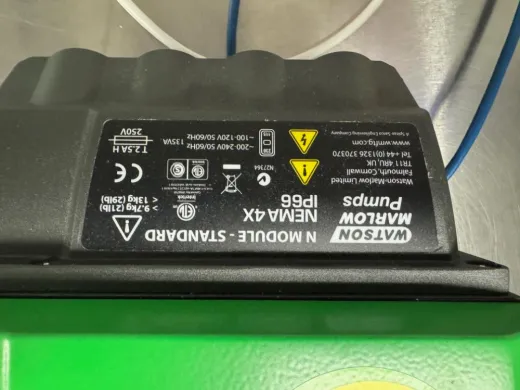 Watson Marlow 530SN/REL Digital Peristaltic Pump with NEMA 4X Pump Head
