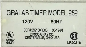 GraLab Model 252 15-Minute Laboratory Timer, 10 of 10