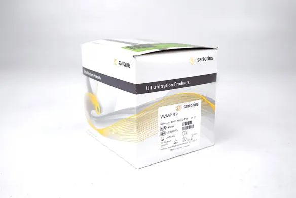 Sartorius Vivaspin 2 VS0291 Centrifugal Ultrafiltration Device, 3 kDa MWCO PES, 25/Box