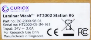 CURIOX HT2000 Station 96 Cell Washer, Centrifuge-less, 96-Well Format, 100-240V, Touchscreen Control, 2 of 5