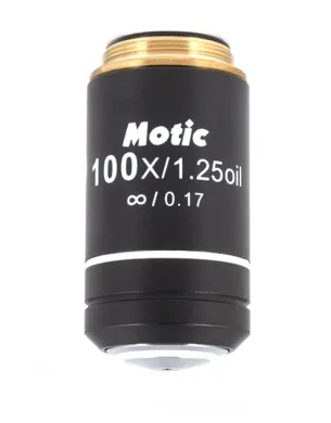 MOTIC EC Plan Achromat 100X/1.25 Oil Immersion Objective Lens (WD=0.15mm)