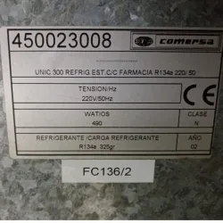 Comersa Unic 300 Pharmaceutical Refrigerator, 8 of 10