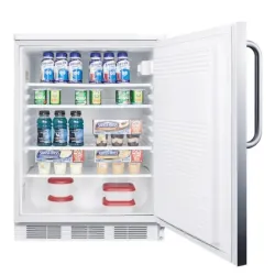 Accucold FF7LWSSTB 24" Wide All-Refrigerator with Stainless Steel Door and Automatic Defrost, 3 of 3